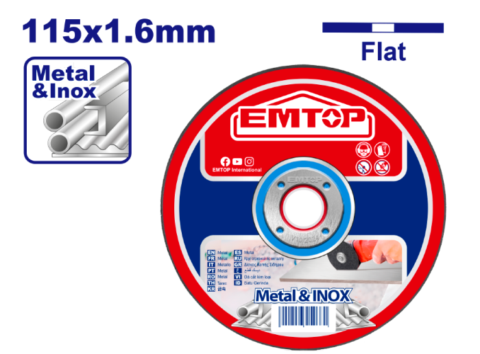 disco corte 4 1/2 1.6mm